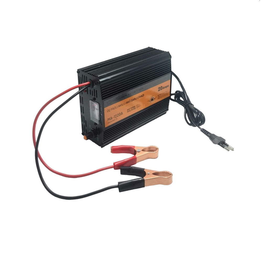 POWERMASTER MA-1220A 12 Volt 20 Amper Akıllı Akü Şarj Cihazı