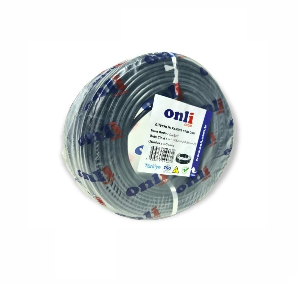 Siyah kablo makarada, Onli Cable etiketli. 100 metre.
