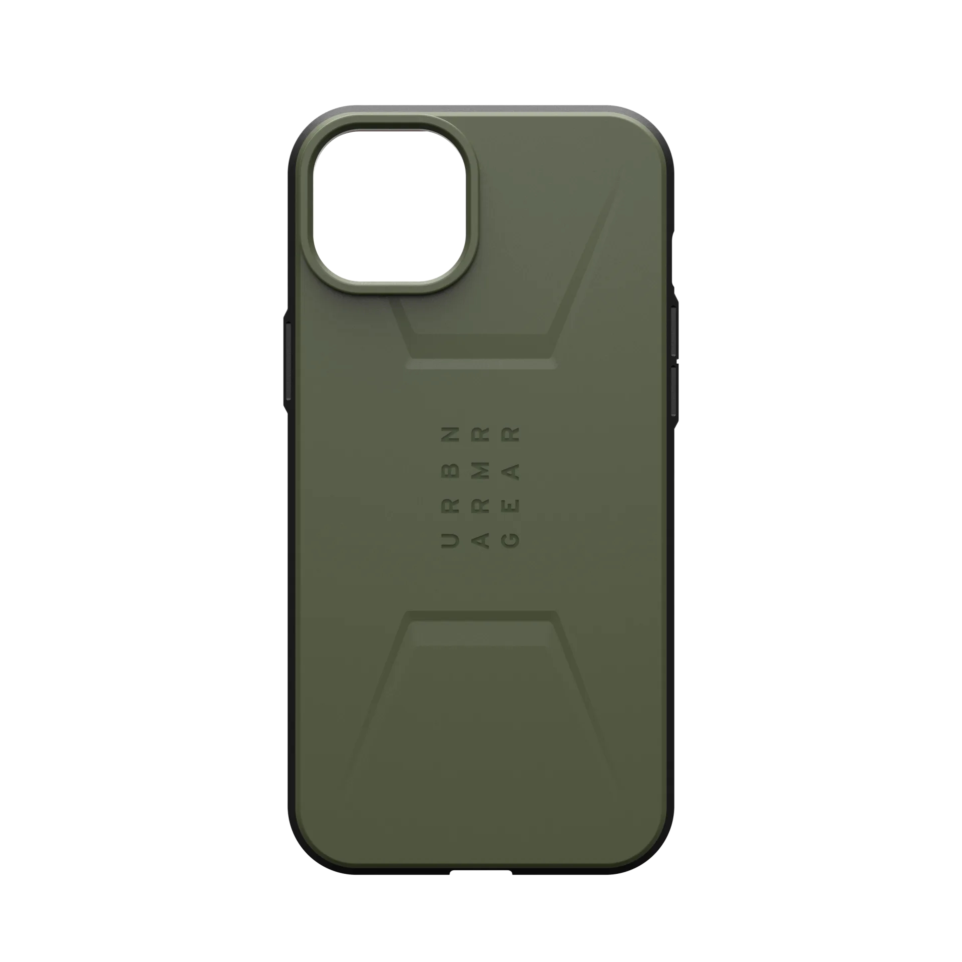 Funda de teléfono verde con logo "URBN ARMR GEAR", sobre fondo blanco.