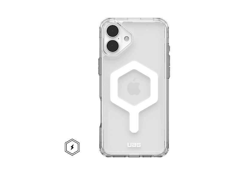 URBAN ARMOR GEAR IPH16PL PLYO MS COVER ICE/WHITE, Full Cover, Apple ...