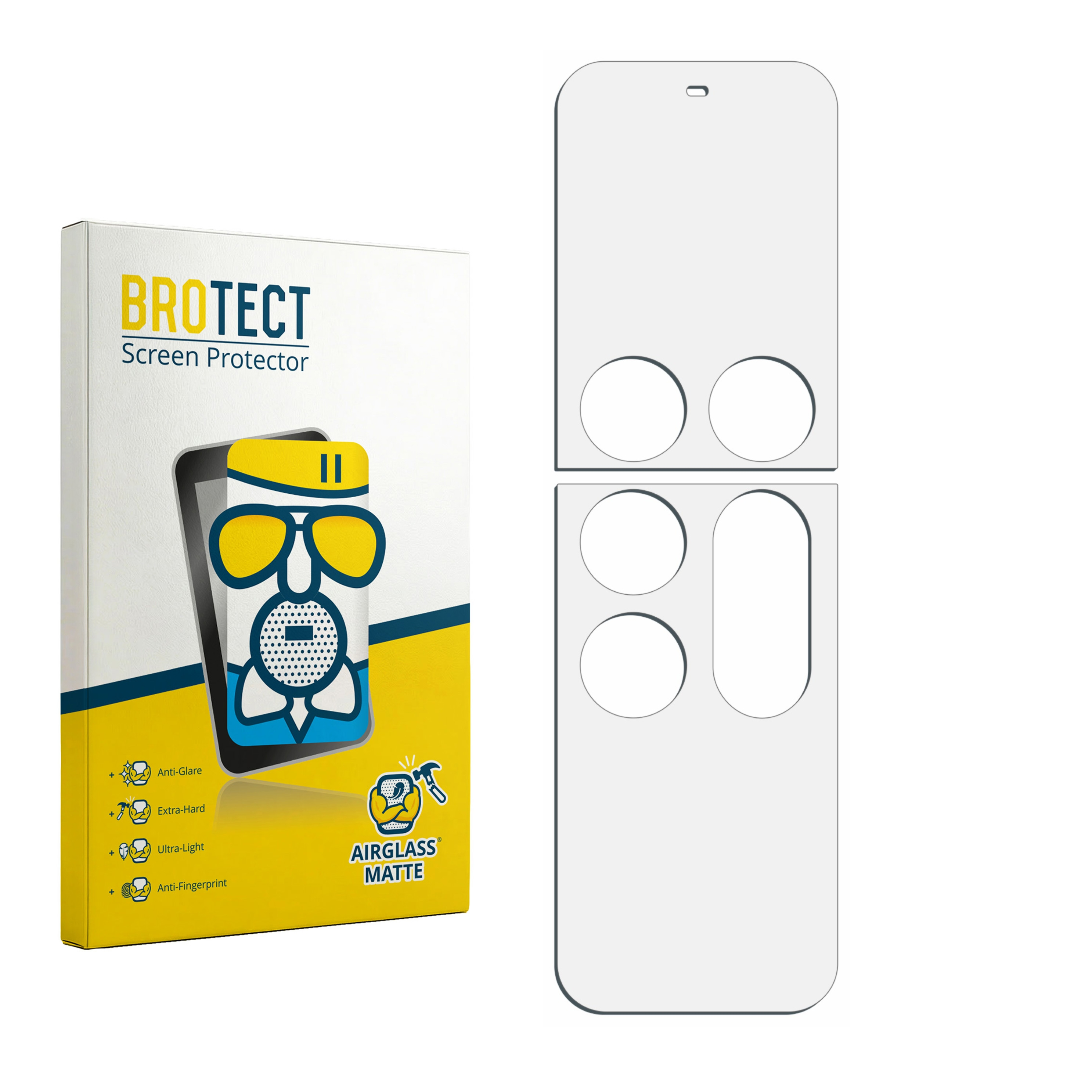 Verpackung für BROTECT Displayschutzfolie und 3 Displayschutzfolien.