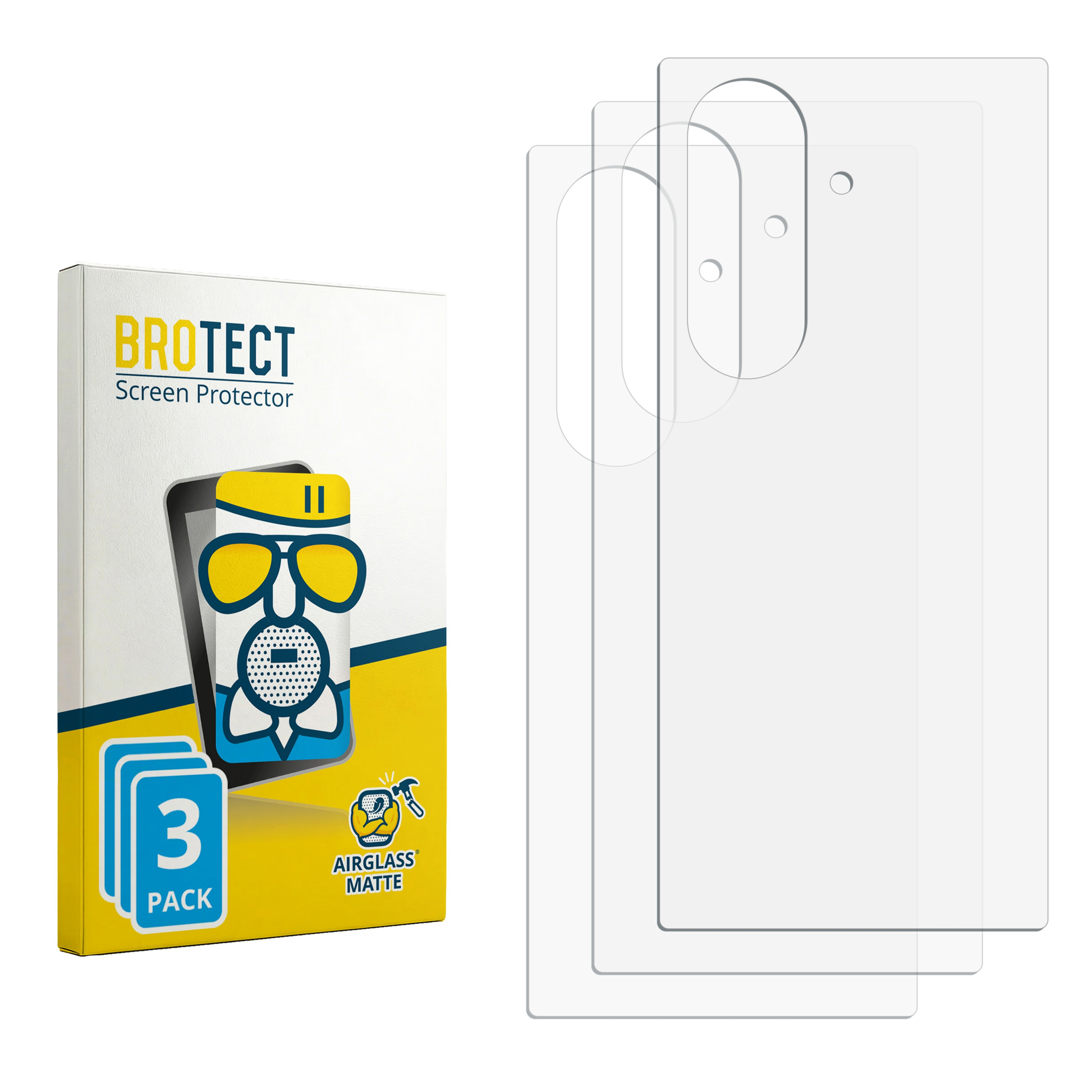 BROTECT Displayschutzfolie im 3er-Pack, mit klaren Schutzfolien.