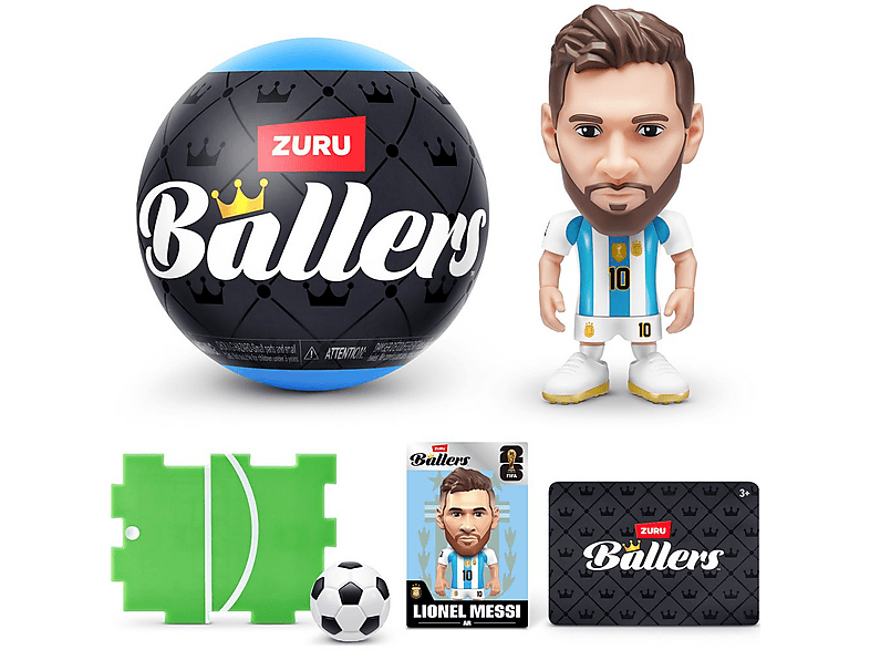 ZURU BALLERS Lionel Messi フィギュア 2体セット ZURU SURPRISE FIFA BALLERS, BLIND PACK 100ER DISPLAY, 9