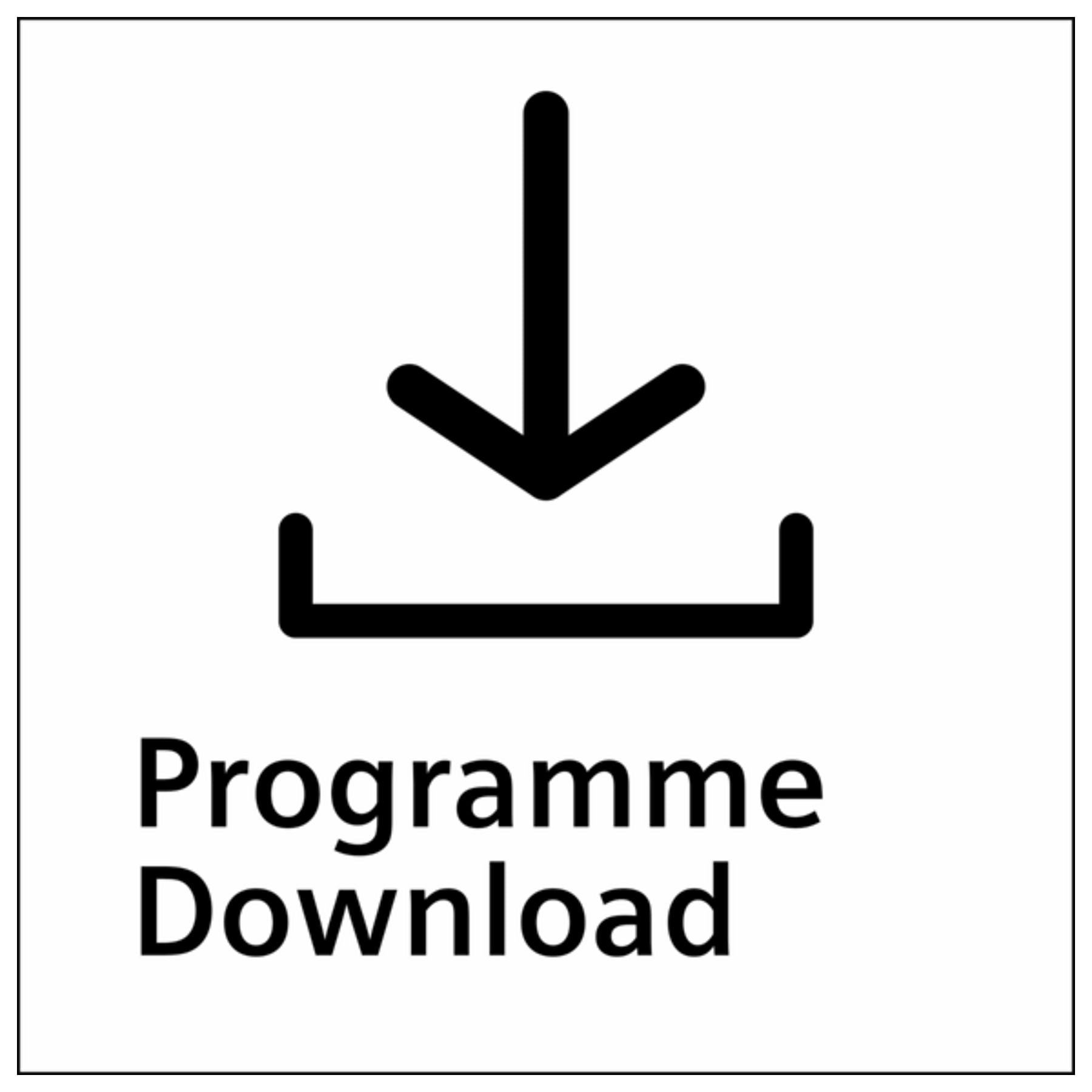 'Programme Download' yazılı indirme simgesi.