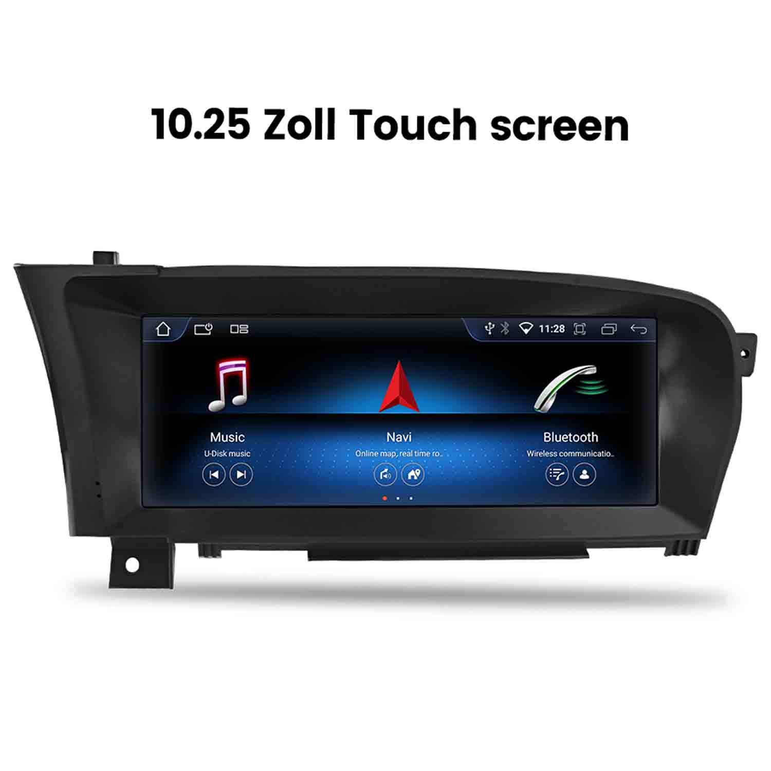 10.25 Zoll Touchscreen mit Musik, Navi und Bluetooth.