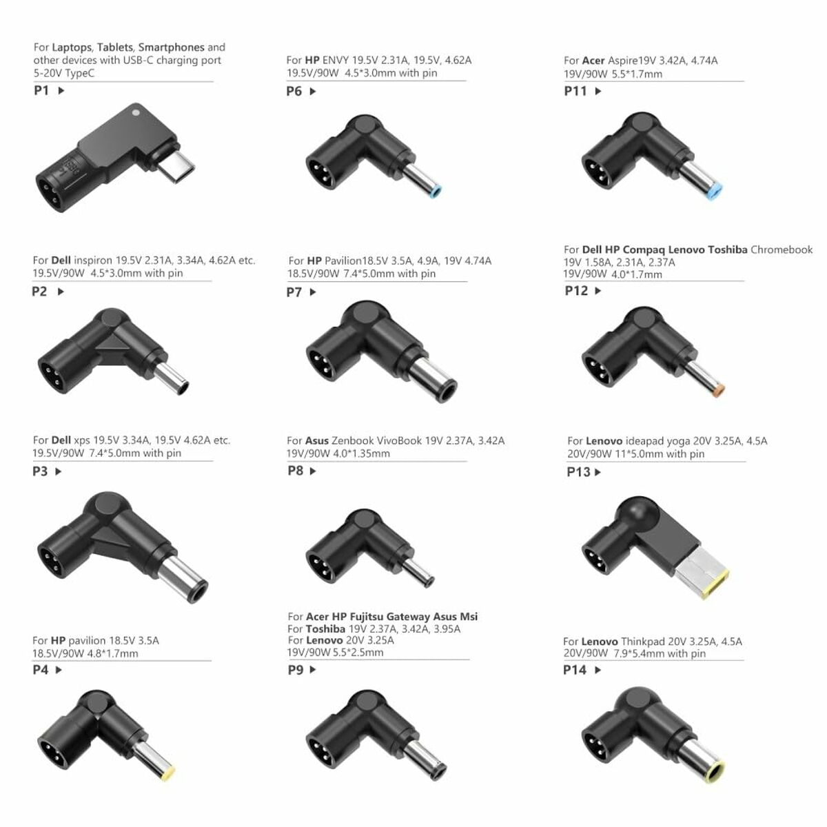 Un adaptador USB-C para portátiles, tabletas y smartphones.