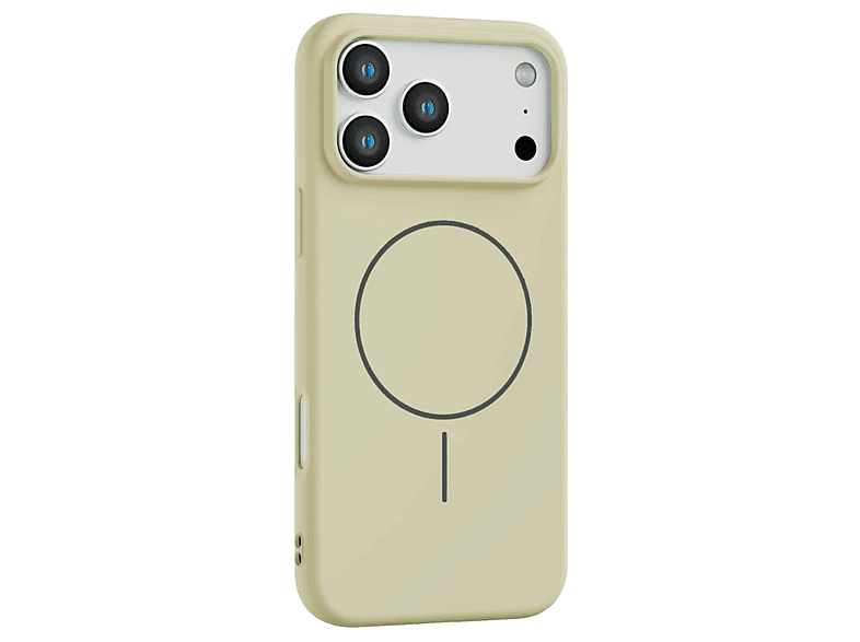 NEWFACE iPhone 17 Pro Max Uyumlu Jully Magsafe Kapak Telefon Kılıfı Bej