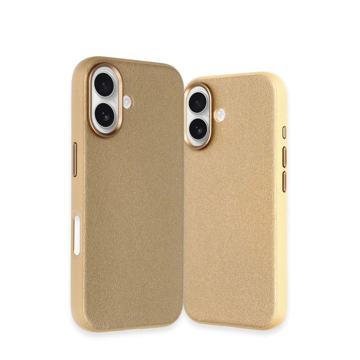 NEWFACE iPhone 16 Uyumlu Wonder Deri Magsafe Kapak Telefon Kılıfı Bronz