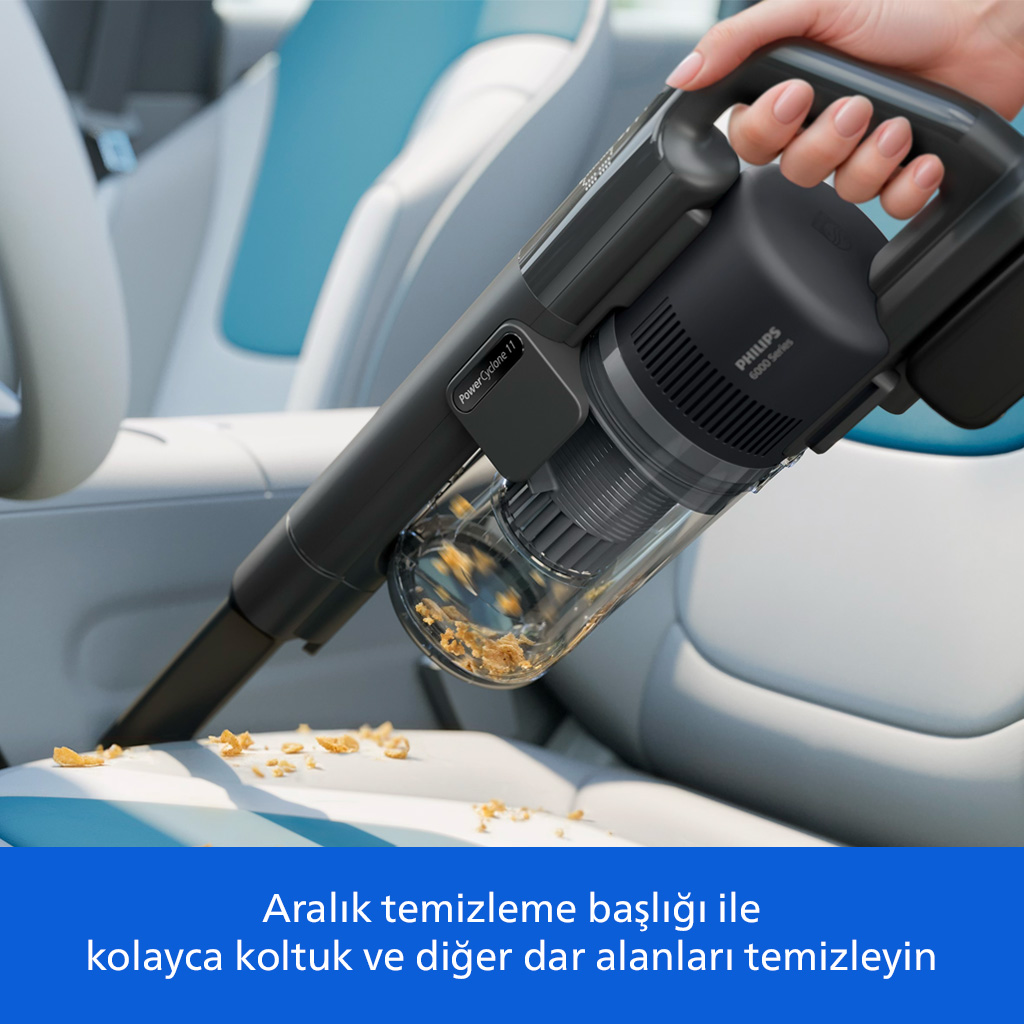 PHILIPS 6000 Serisi XC6551/01 Şarjlı Dikey Süpürge Mor Fiyat