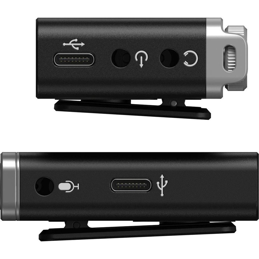 Deux appareils noirs avec ports : symboles USB-C, micro, alimentation et USB-A.