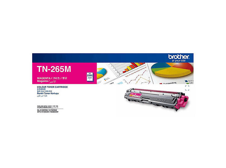 BROTHER TN 265M (2.200 Sayfa) Lazer baskı Toner Kırmızı
