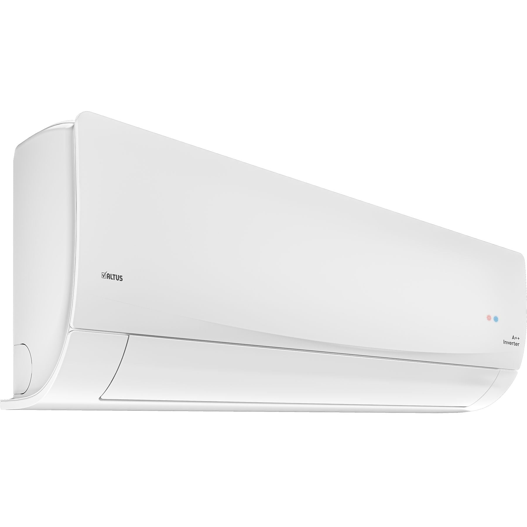 A++ inverter teknolojisine sahip beyaz Altus marka klima.