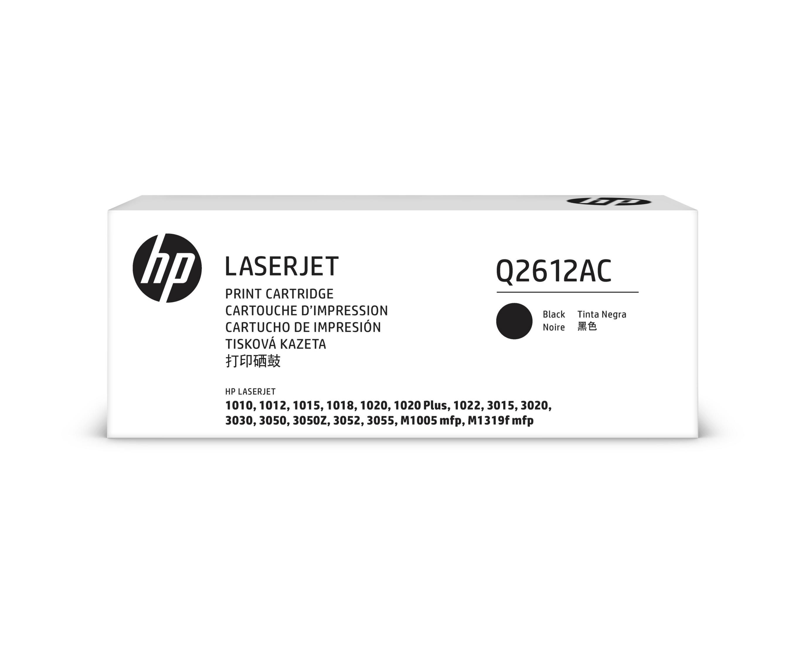 HP LaserJet Q2612AC siyah kartuş çeşitli HP yazıcılar için.