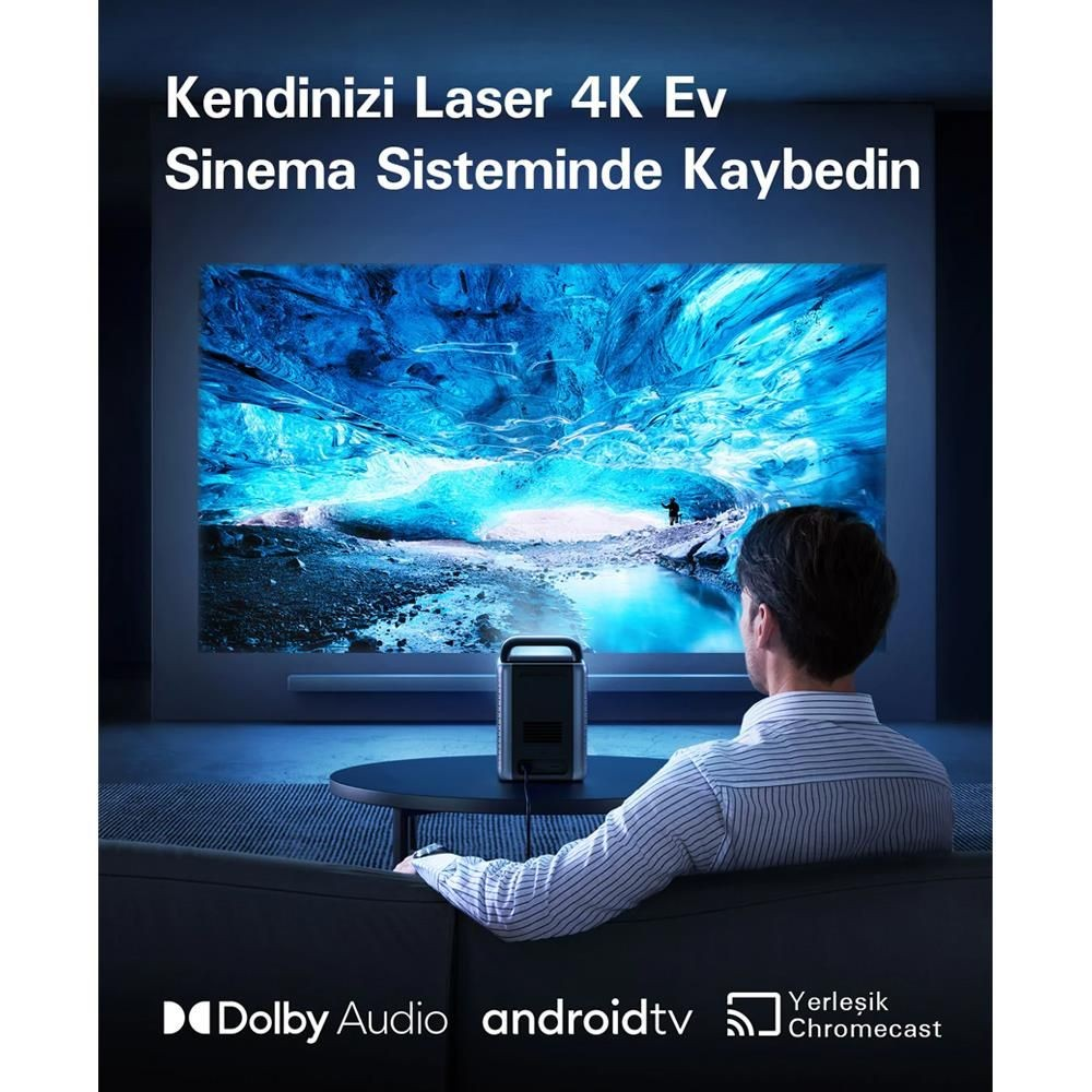 ANKER Nebula Cosmos Laser 4K Akıllı Taşınabilir Projektör Cihazı