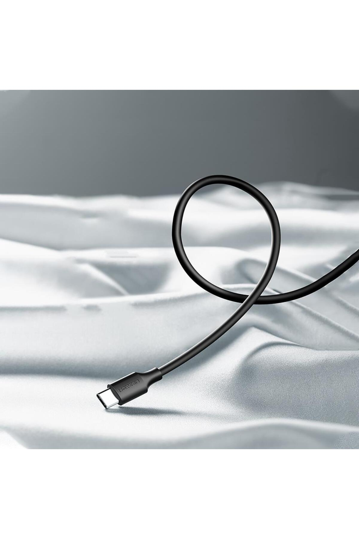 UGREEN USB-C | USB-A 3A QC 1 m 60116 Hızlı Şarj Kablosu Siyah