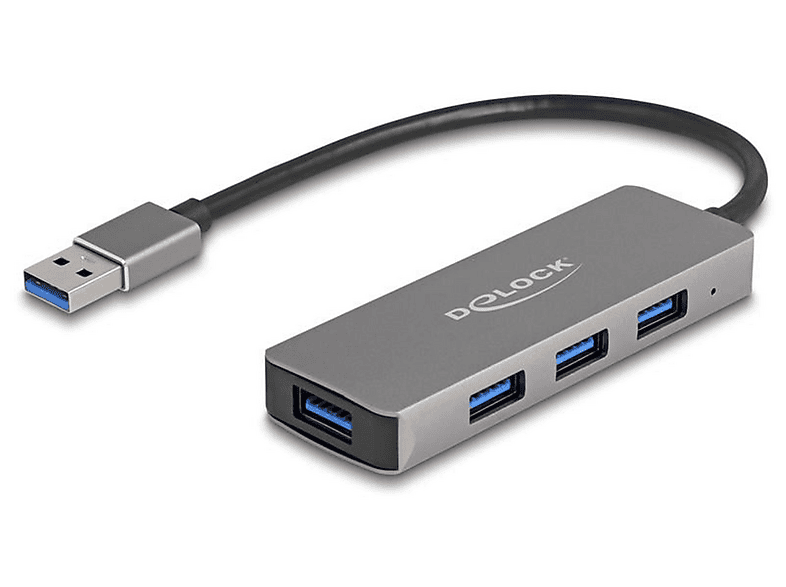 DELOCK 63171, USB-Hub, Schwarz | MediaMarkt