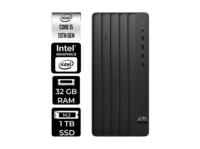HP Pro Tower 290 G9 PER4 Bellek B6JD6ESPN306 Intel Core i5-13400 32 GB RAM 1 TB SSD FreeDOS Masaüstü Bilgisayar