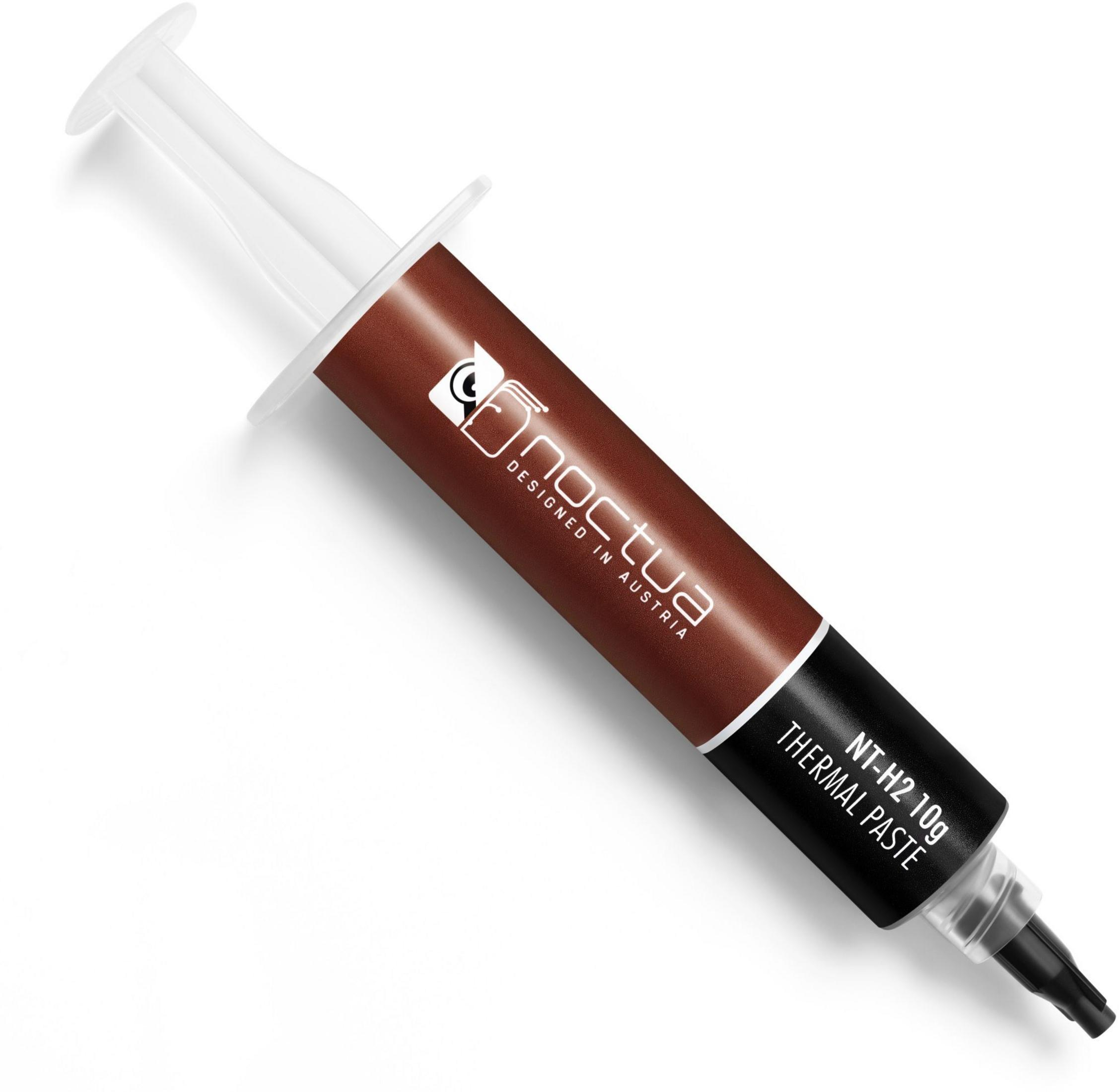 Eine Spritze mit brauner Noctua NT-H2 Wärmeleitpaste, 10g.
