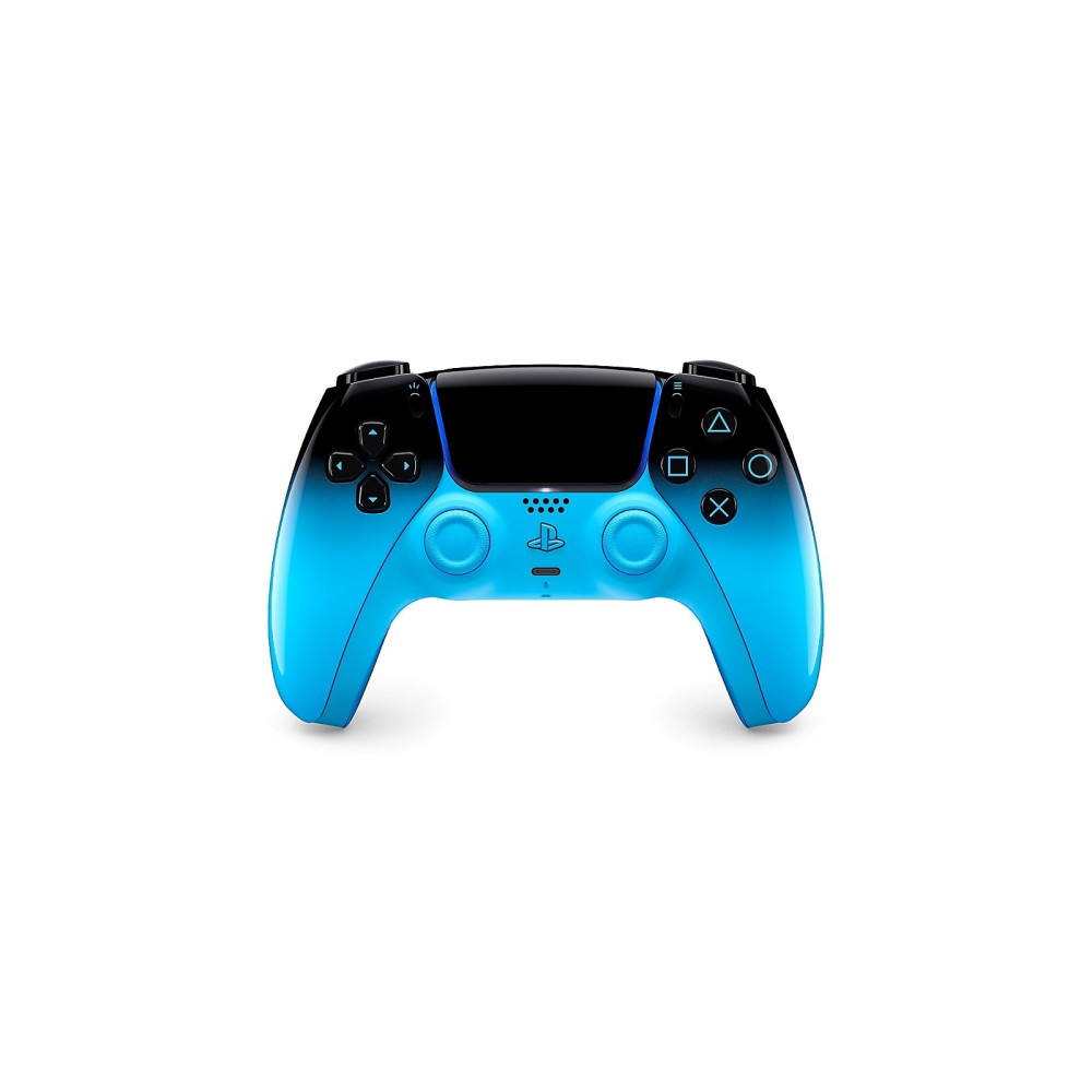 Un controller blu e nero con due joystick e pulsanti.