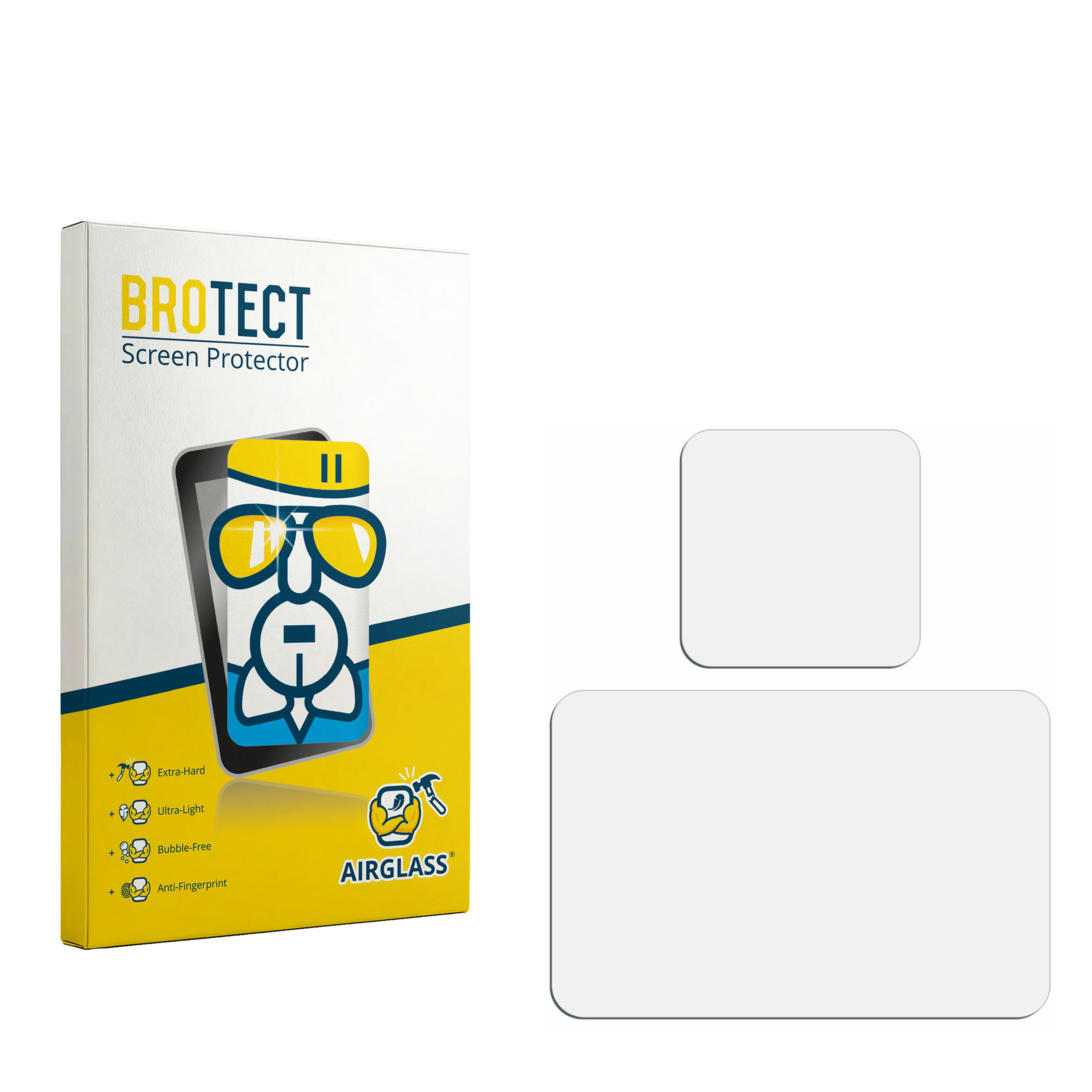 BROTECT Screen Protector Verpackung mit drei Schutzgläsern.