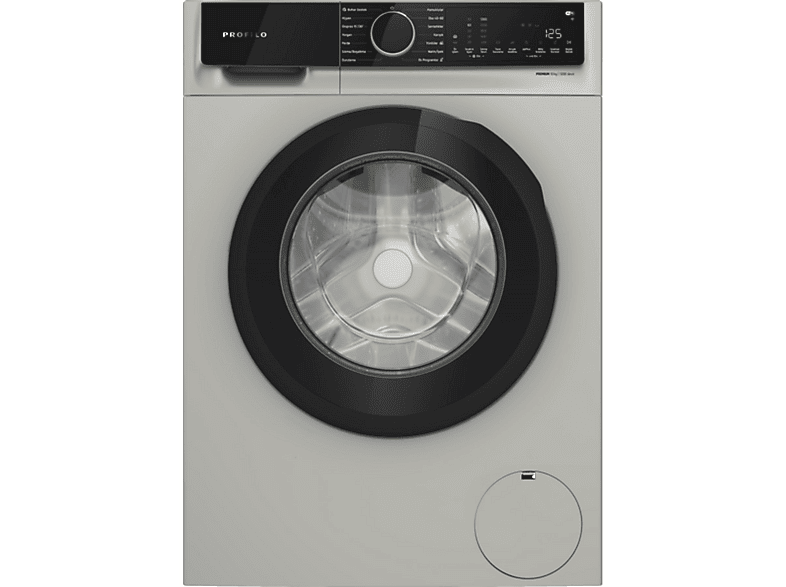 PROFILO CGK252ZXTR A Enerji Sınıfı 10 kg 1200 rpm Çamaşır Makinesi Gümüş Inox