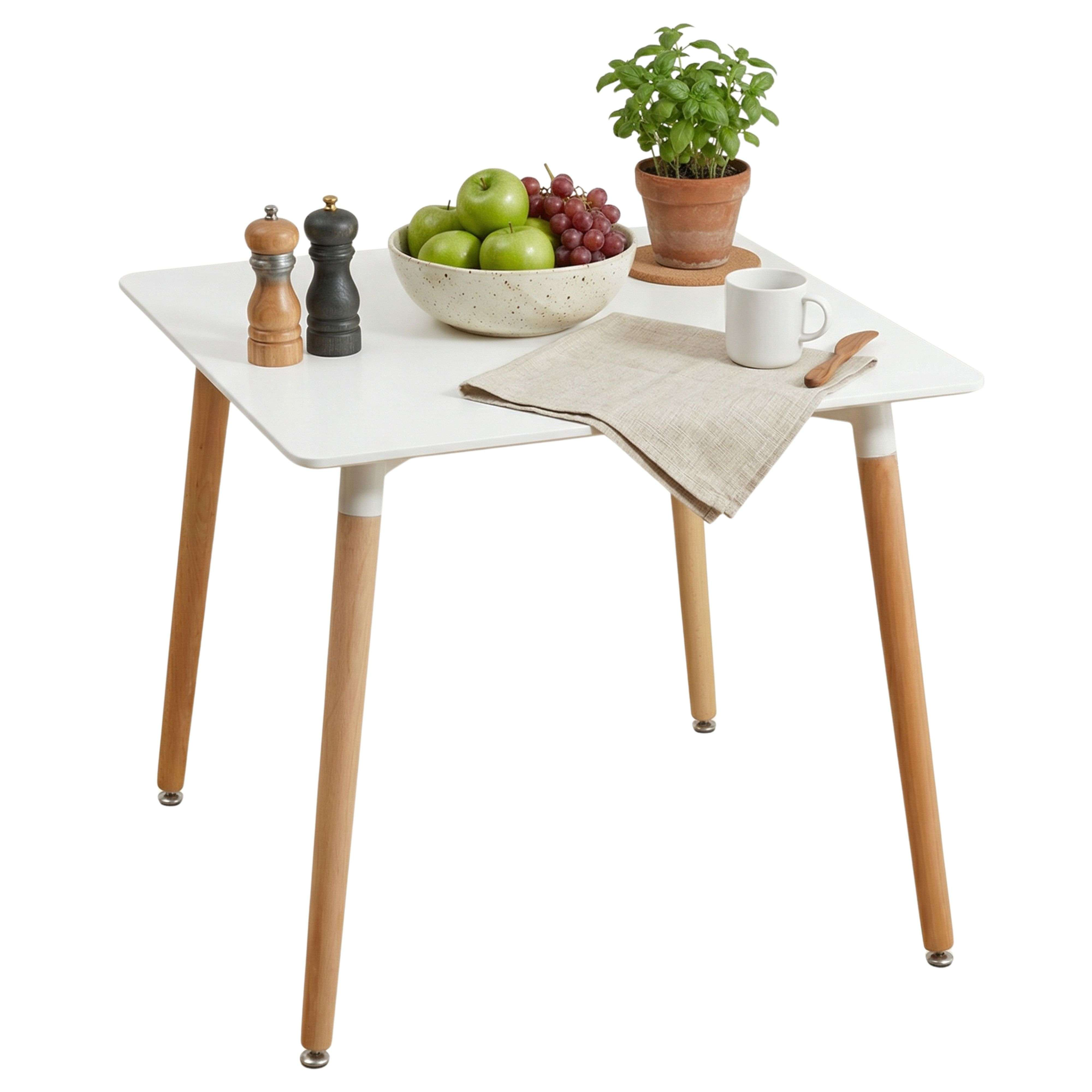 Mesa de comedor - MIROYTENGO Copi, Melamina, 80 cm x 80 cm
