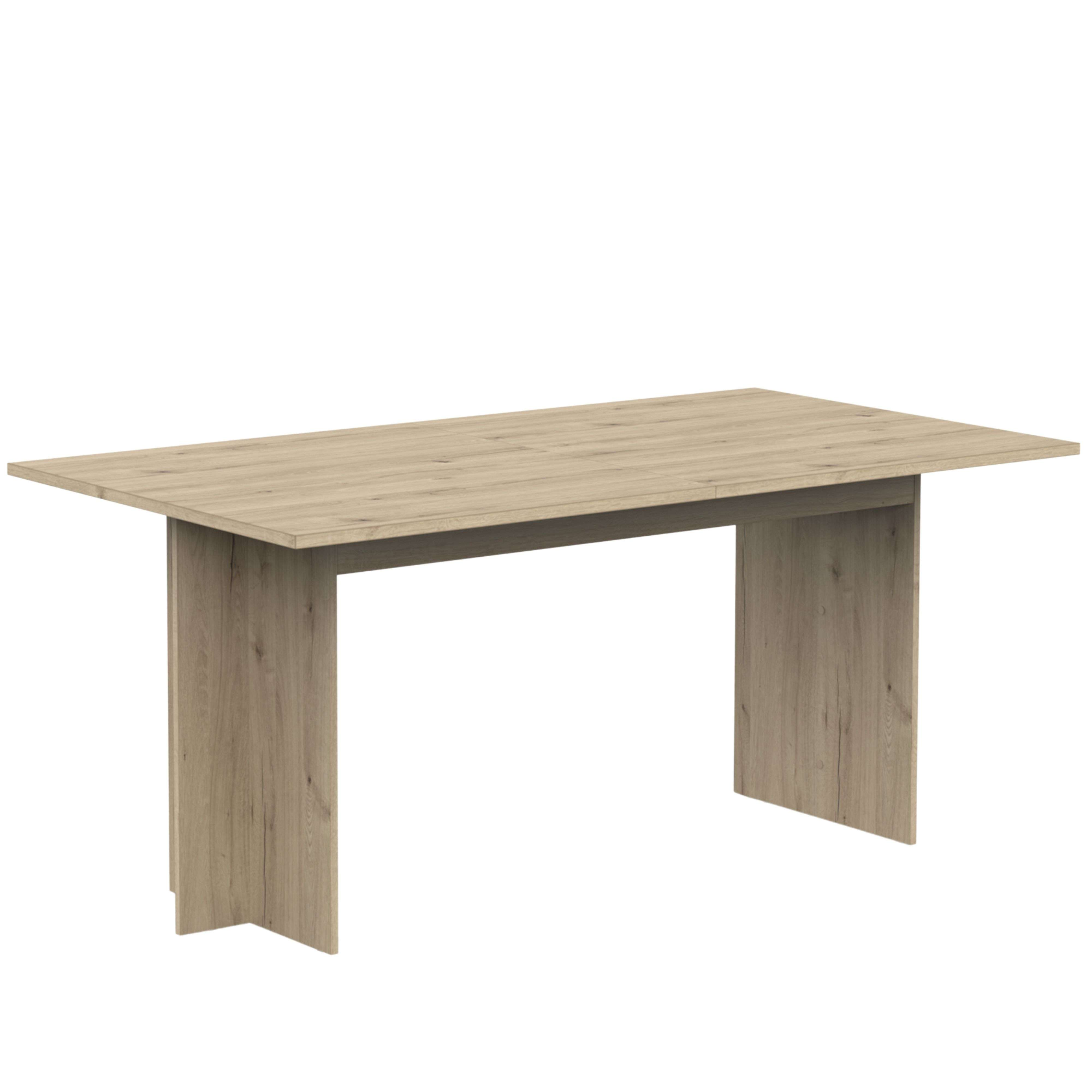 Mesa de comedor - MIROYTENGO Extensible comedor melamina 165,6x73,7x90 cm lead, Melamina, 166 cm x 90 cm
