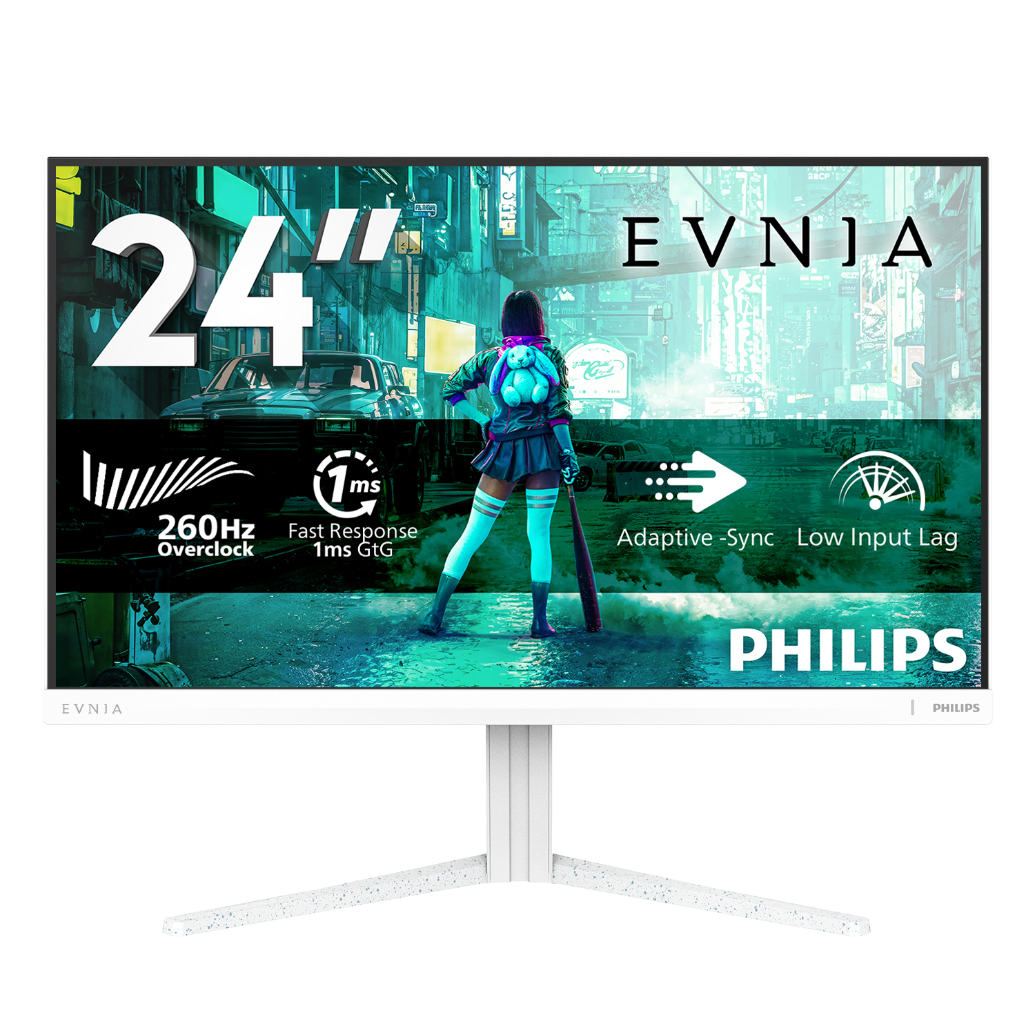 Monitor 24-calowy 260Hz, 1ms, Adaptive-Sync.
