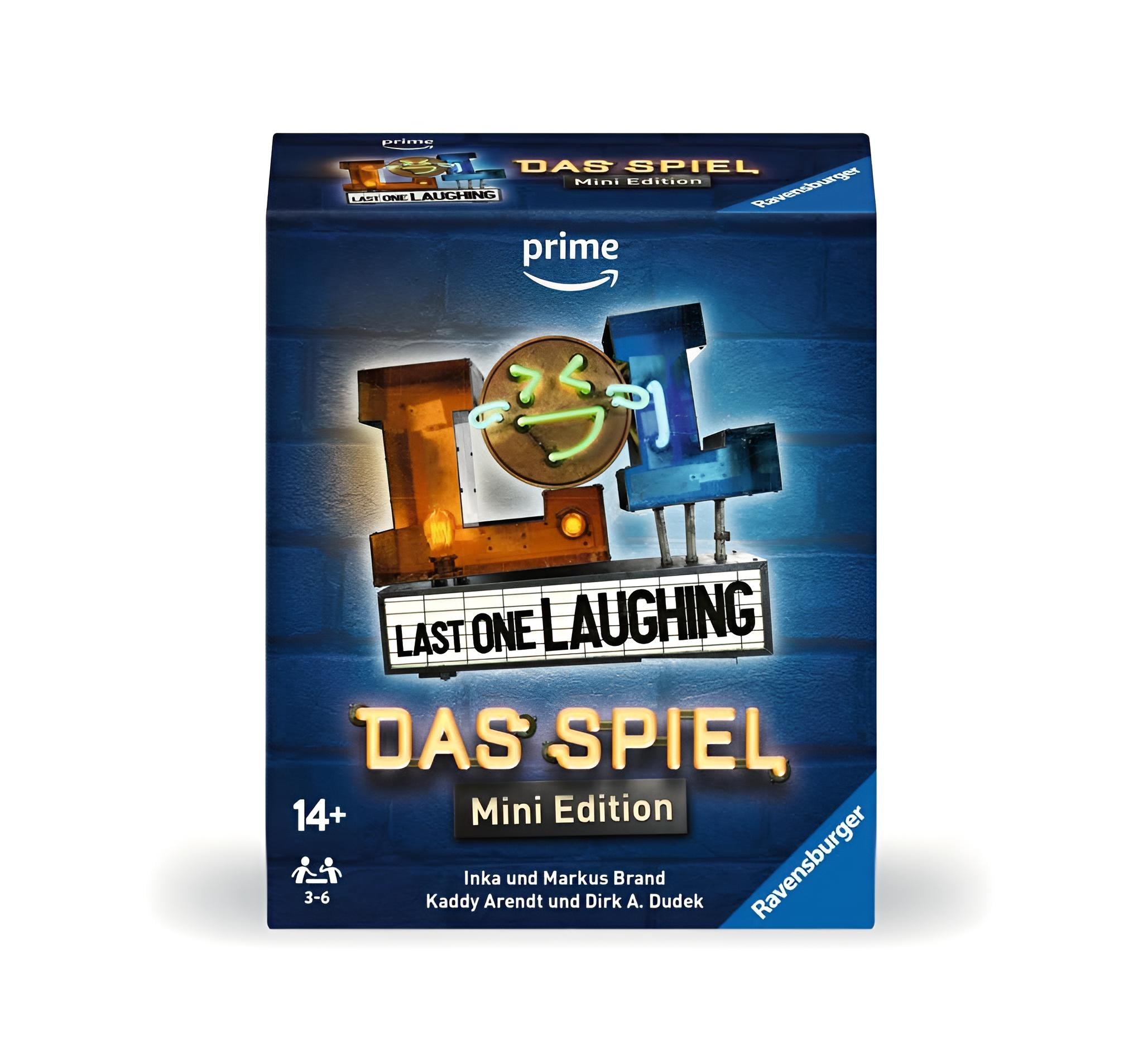 Ravensburger Last One Laughing Mini Edition – Gioco Di Carte Per Feste, 3-6 Giocatori, Dai 14 Anni, Con 350+ Compiti