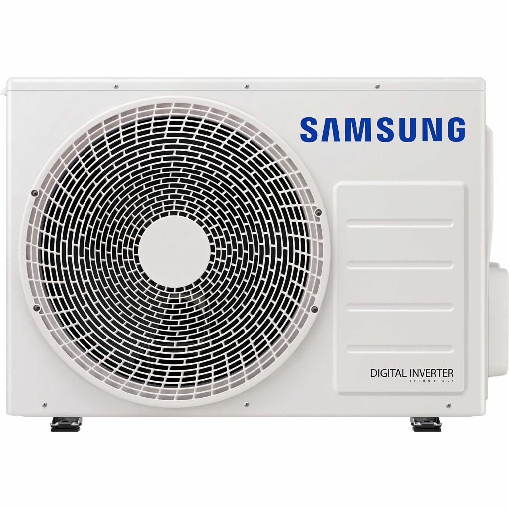 Böyük fanlı ve dijital invertér teknolojili beyaz Samsung dı$ ünite.