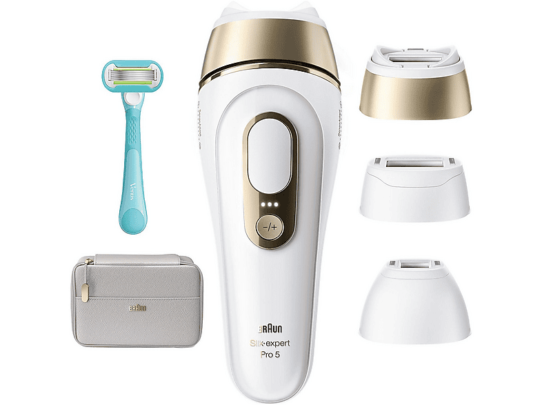 BRAUN PL5311 IPL Silk·expert Pro 5 Evde Lazerle Tüy Alma Çanta Gillette Venus 3 Başlık IPL Lazer Epilasyon Cihazı Beyaz