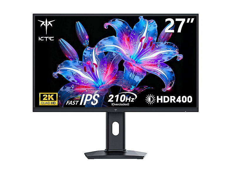 KTC H27T7P MPRT 2xHDMI+2xDisplay HDR400 FreeSync + G-Sync Fast IPS 2K 2560 x 1440 27 inç QHD+ 1 ms 210 Hz Gaming Monitör Siyah