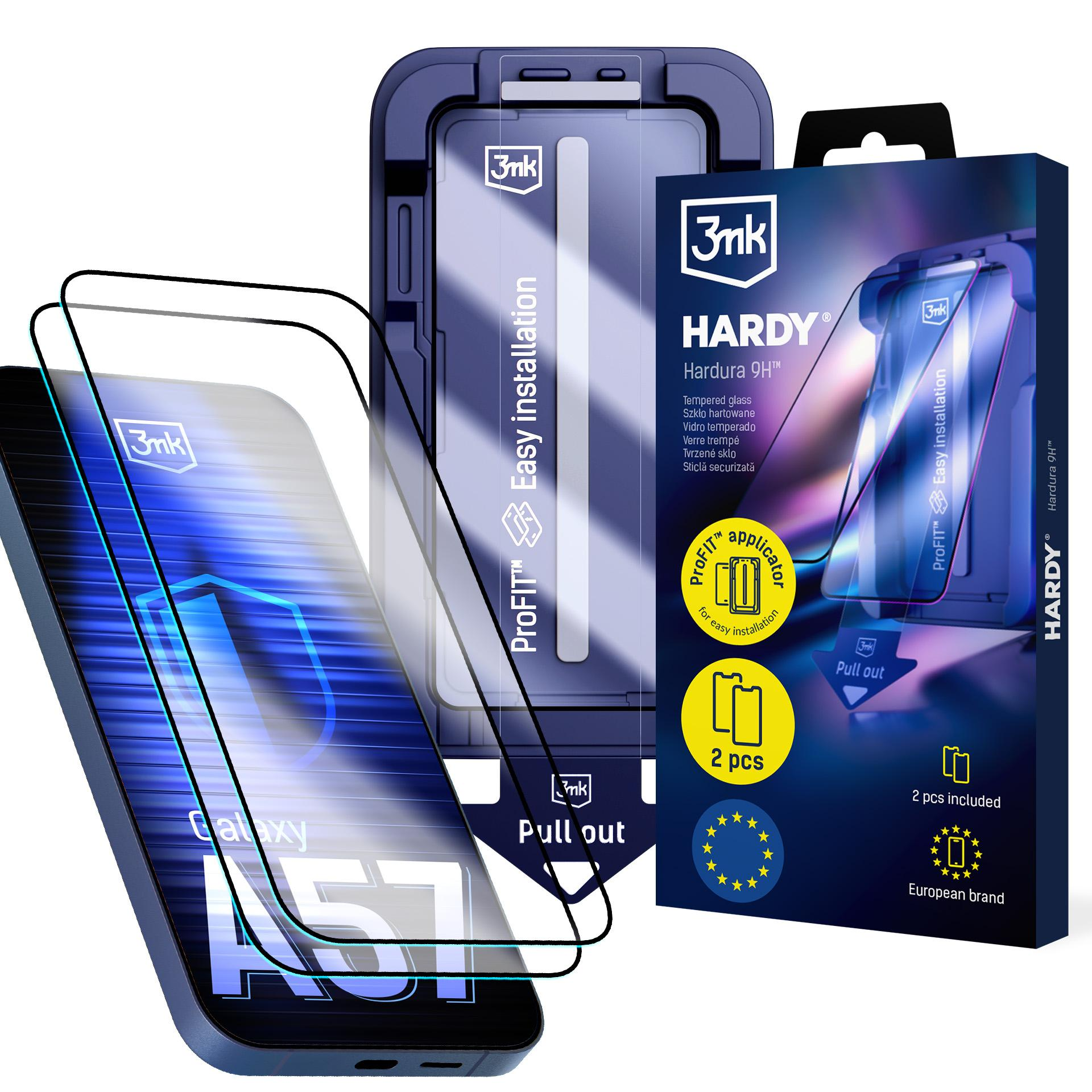 Folia ochronna na ekran 3mk z aplikatorem i opakowaniem do Samsung Galaxy A57.