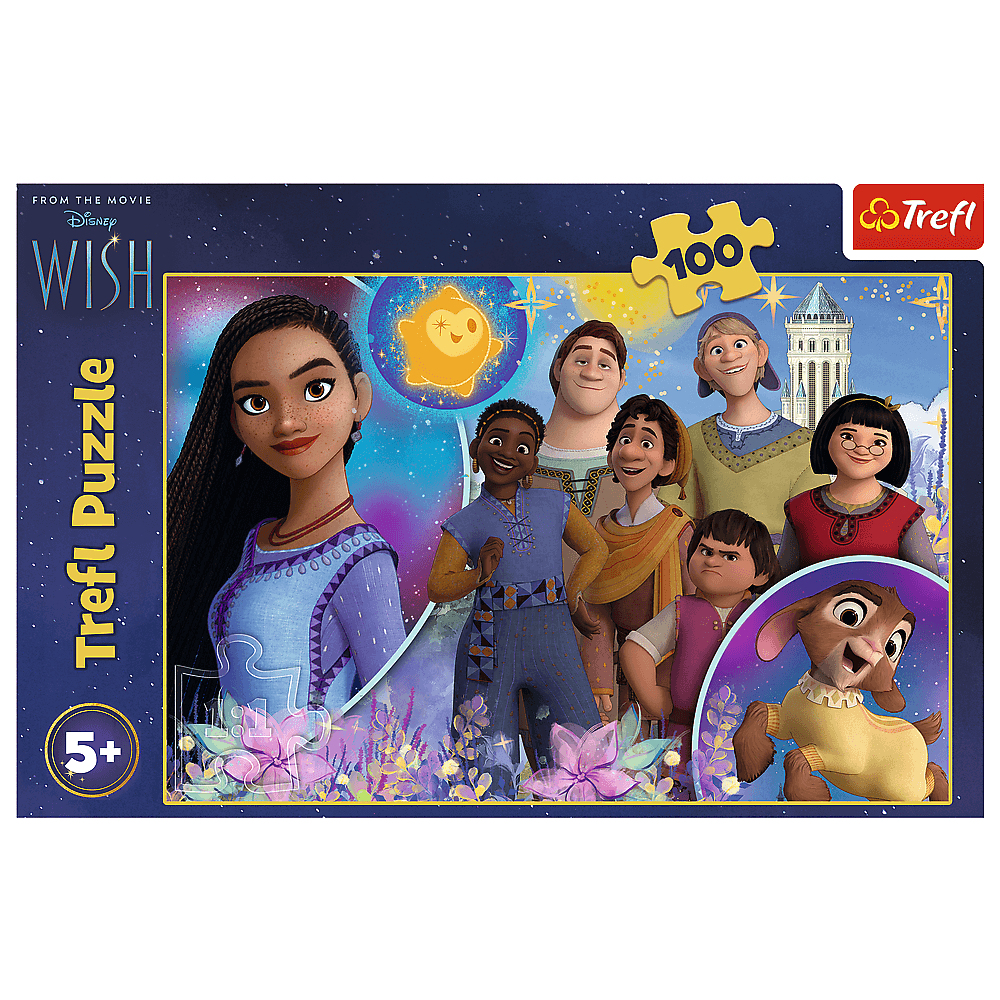 Disney Wish Puzzle: Asha und Freunde vor Sternenhimmel