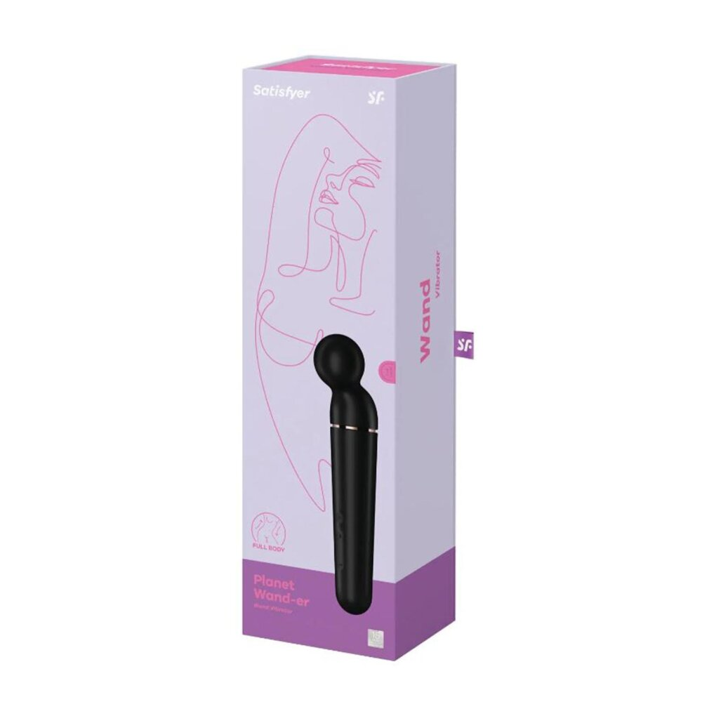 SATISFYER PLANET WAND-ER VIBRATOR MASSAGER SCHWARZ Klassische Vibratoren