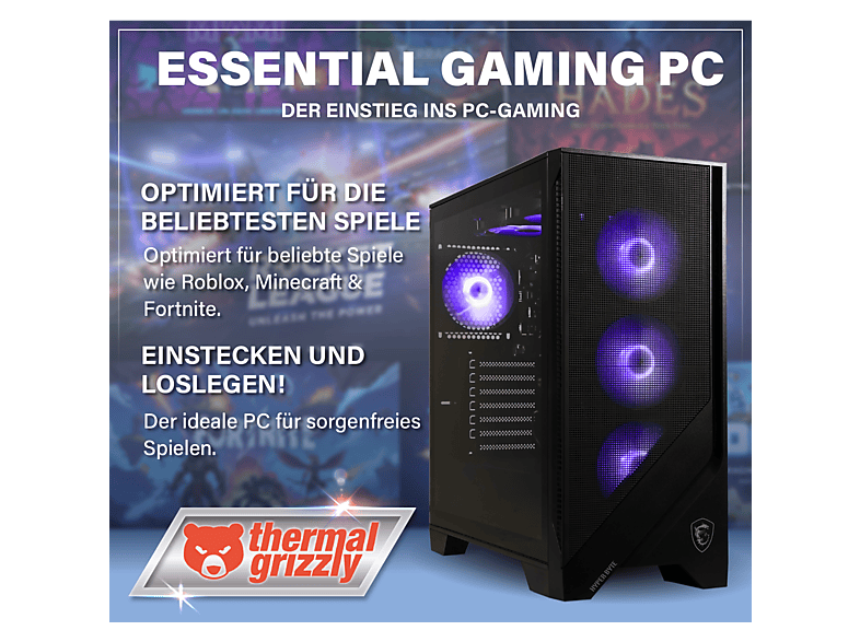 PC Gaming | HYPER BYTE Essential Gaming, Ryzen 3 3200G, 16 GB RAM