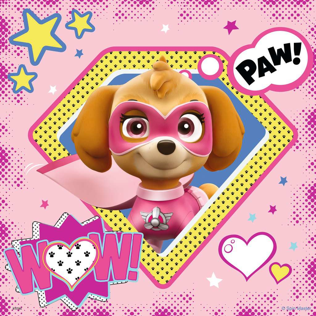 Un cane in costume da supereroe rosa, con maschera e mantello su sfondo rosa.