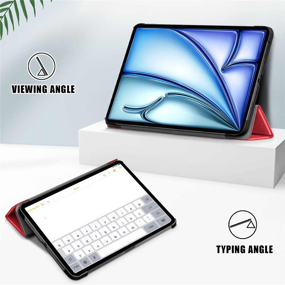 Zwei Tablet-Setups gezeigt: eins zum Betrachten, eins mit Tastatur zum Tippen.
