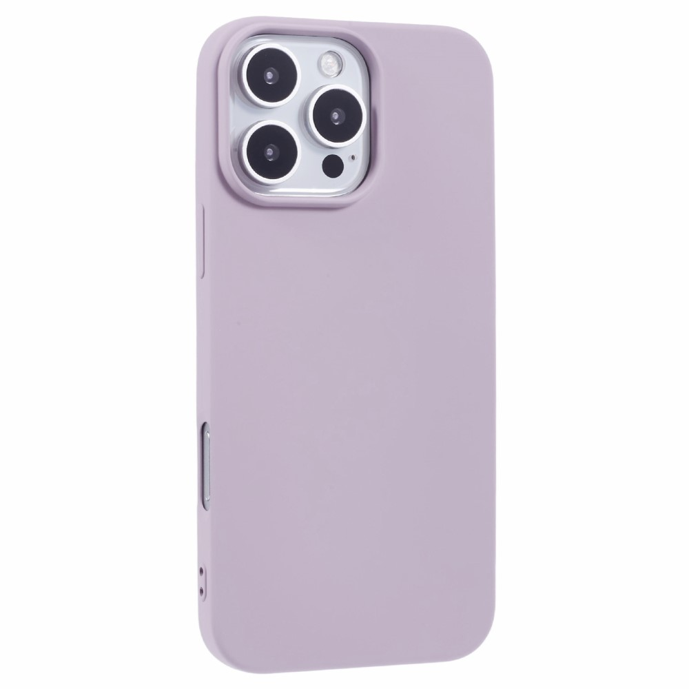 Cover viola per iPhone con sistema a tripla fotocamera sul retro.