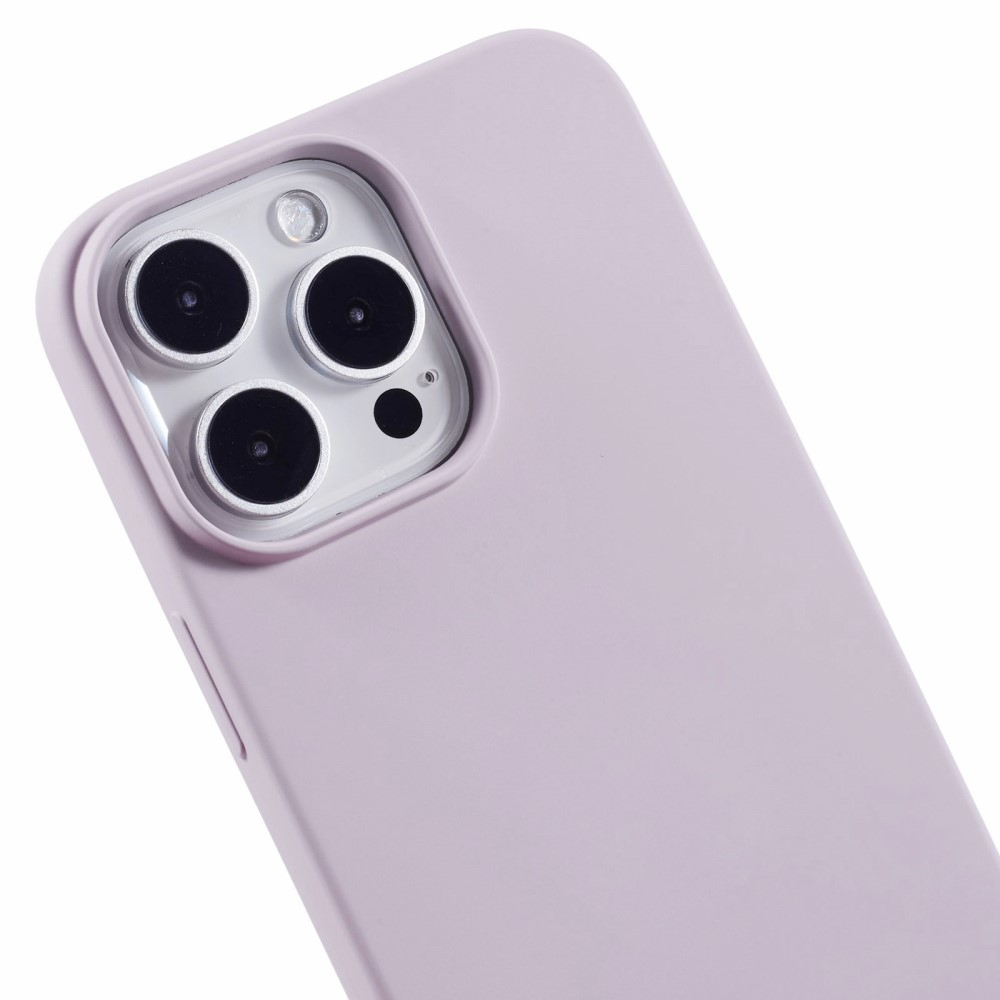 Cover viola chiaro per telefono con array fotocamera e flash.