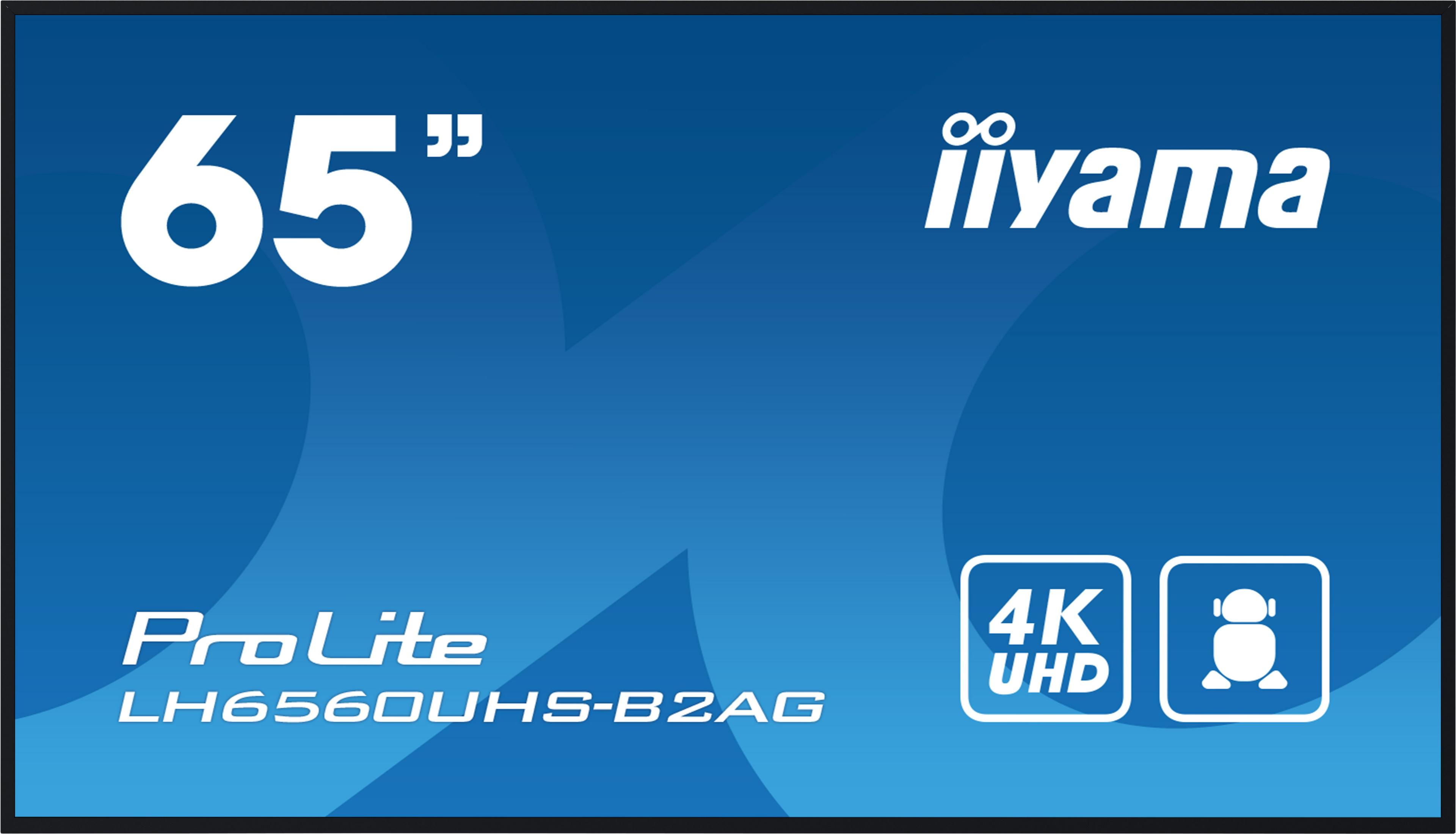 Monitor 65 cali rozdzielczość 4K UHD, Iiyama ProLite LH6560UH-B2AG.