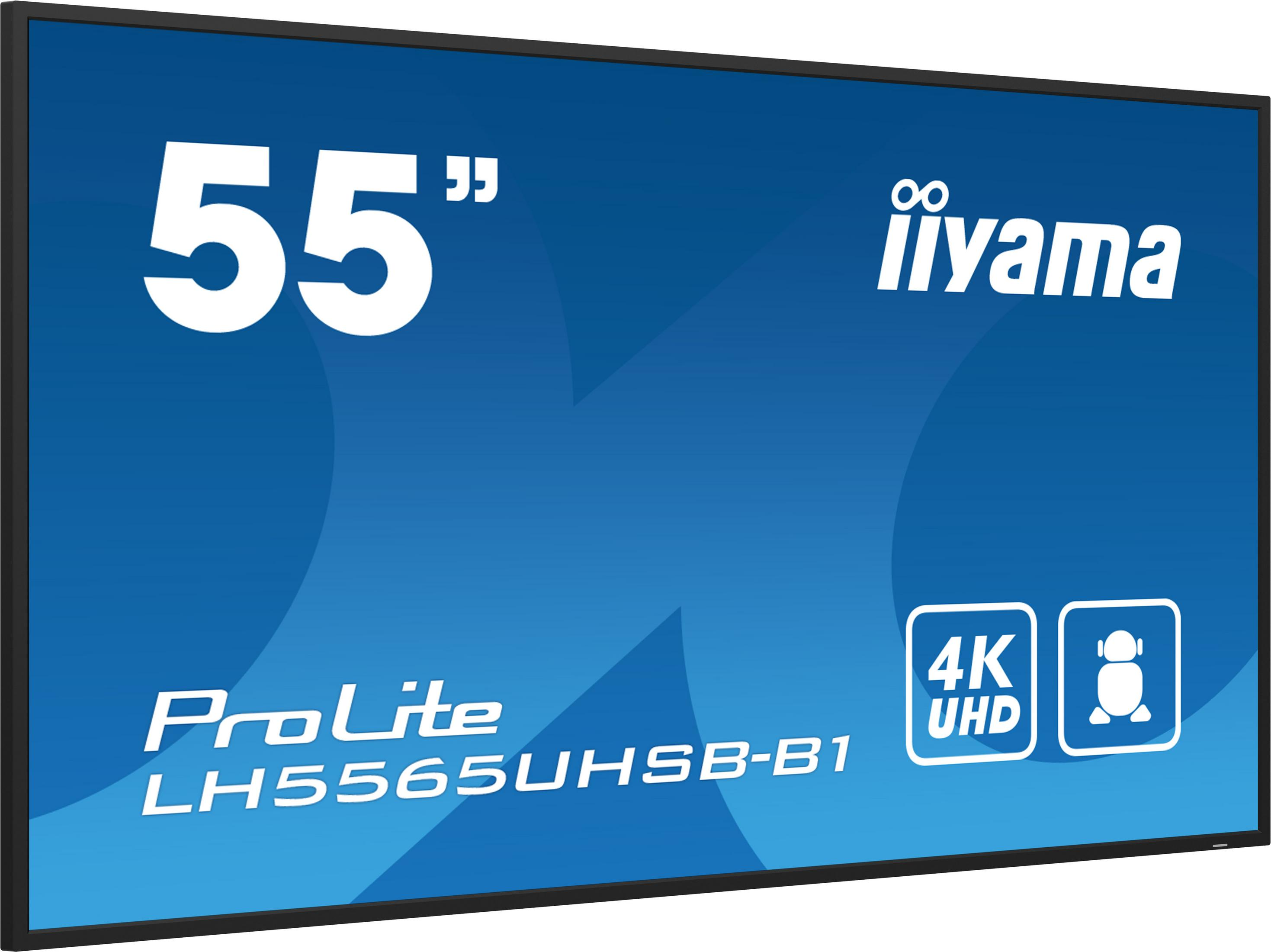 Monitor iiyama ProLite LH5565UHSB-B1 4K UHD o przekątnej 55 cali.
