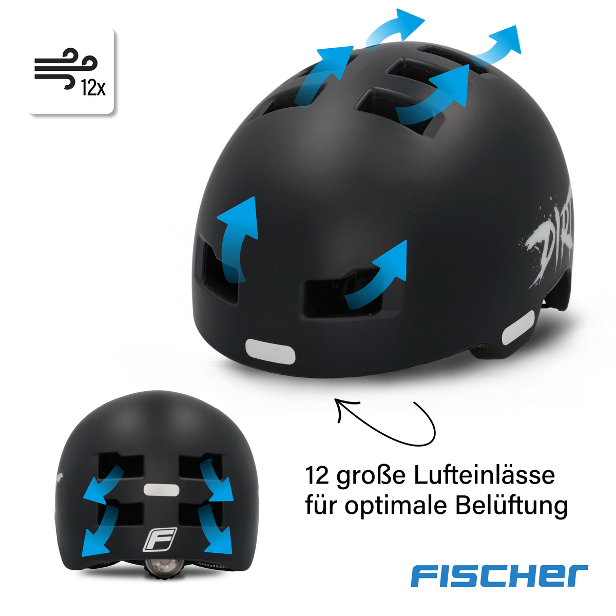 FISCHER 50626 FISCHER FAHRRADHELM BMX JUMPS/M, Wei | SATURN