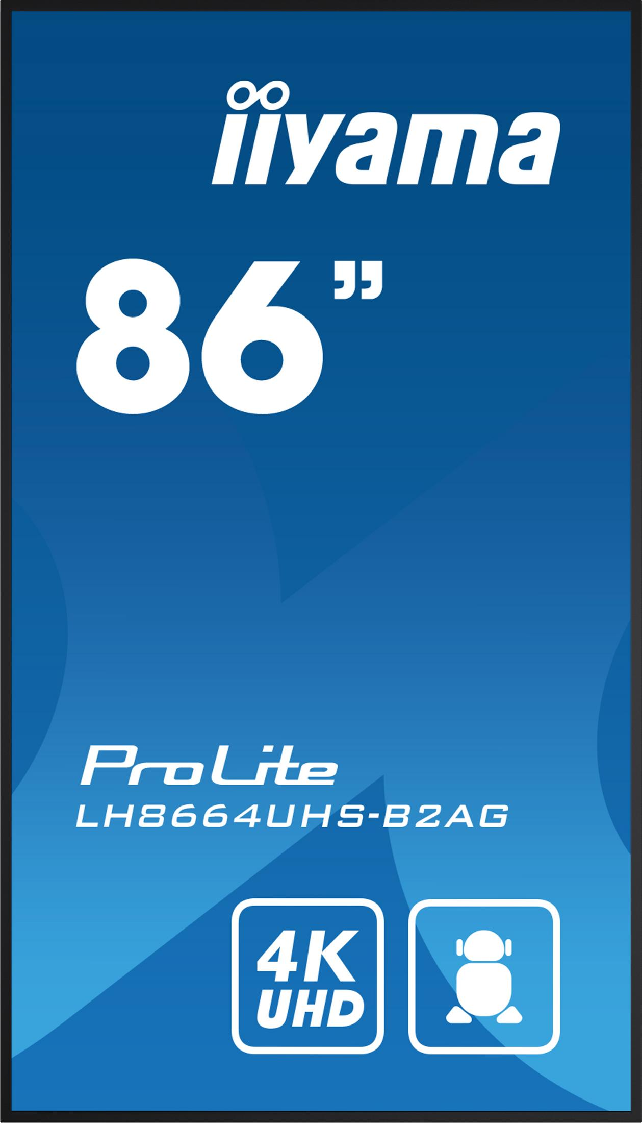 Monitor Iiyama ProLite 86 cali 4K UHD LH8664UHS-B2AG