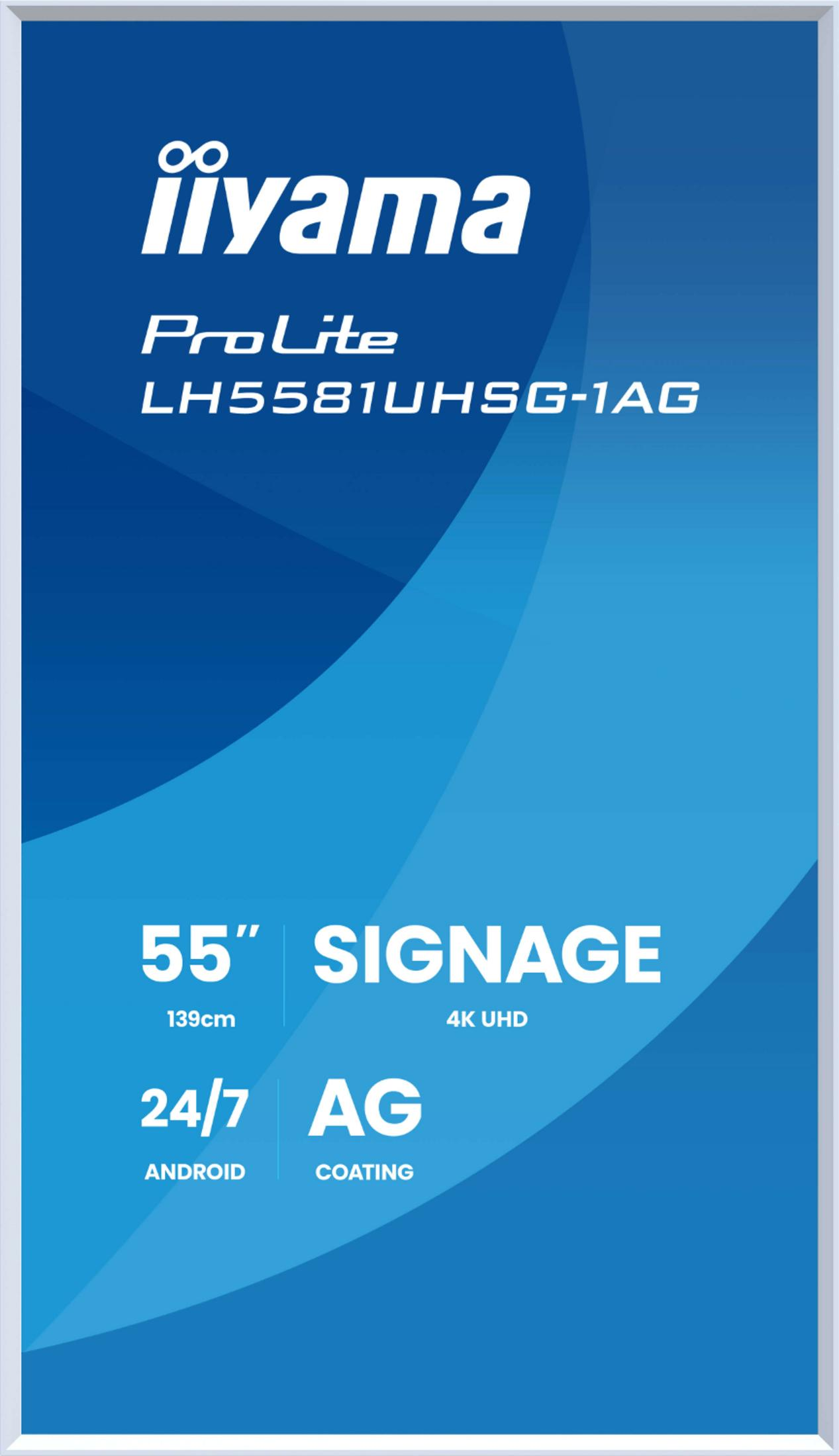 Iiyama ProLite LH5581UHSG-1AG 55" 4K UHD Signage z Androidem.