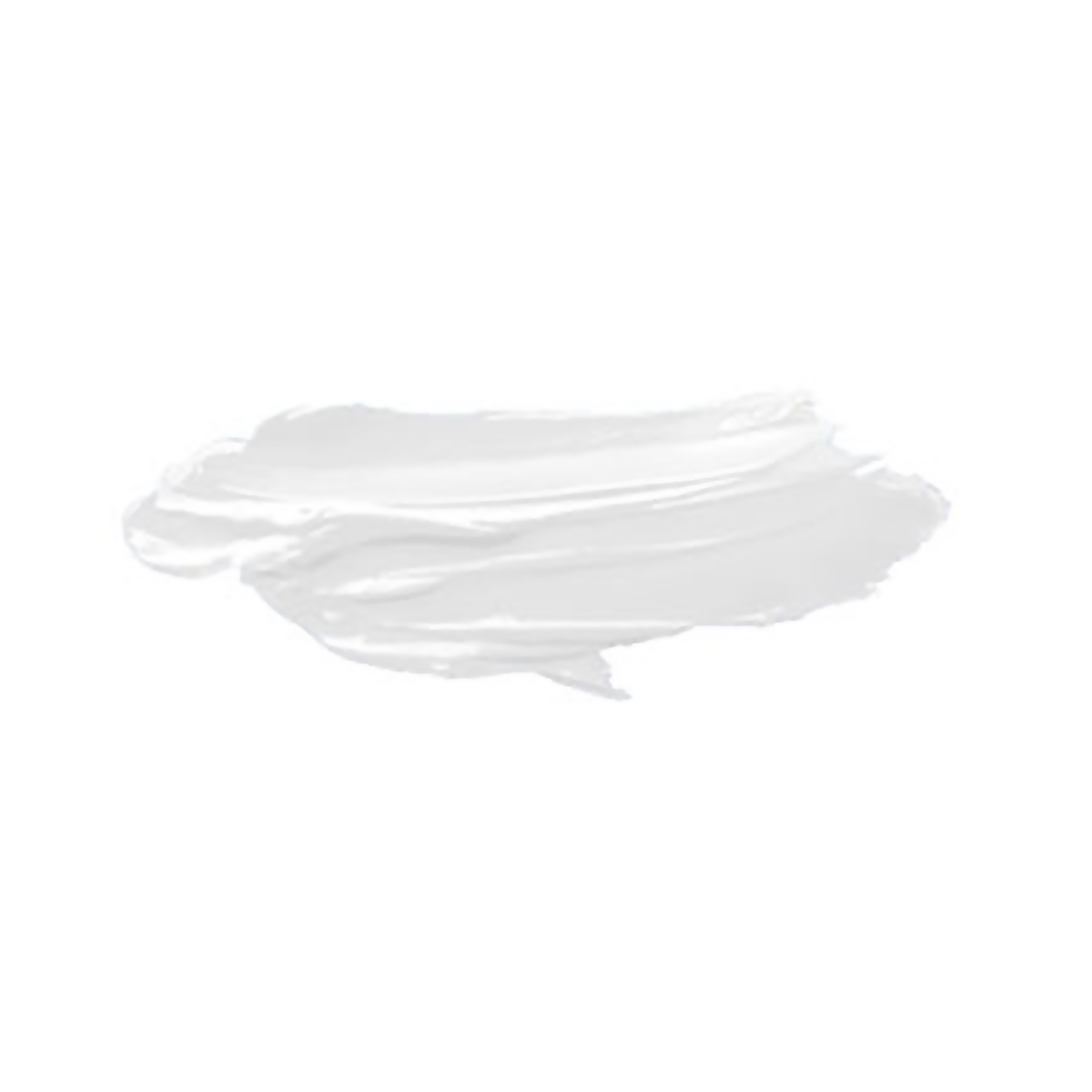 Una pincelada blanca texturizada sobre fondo blanco.