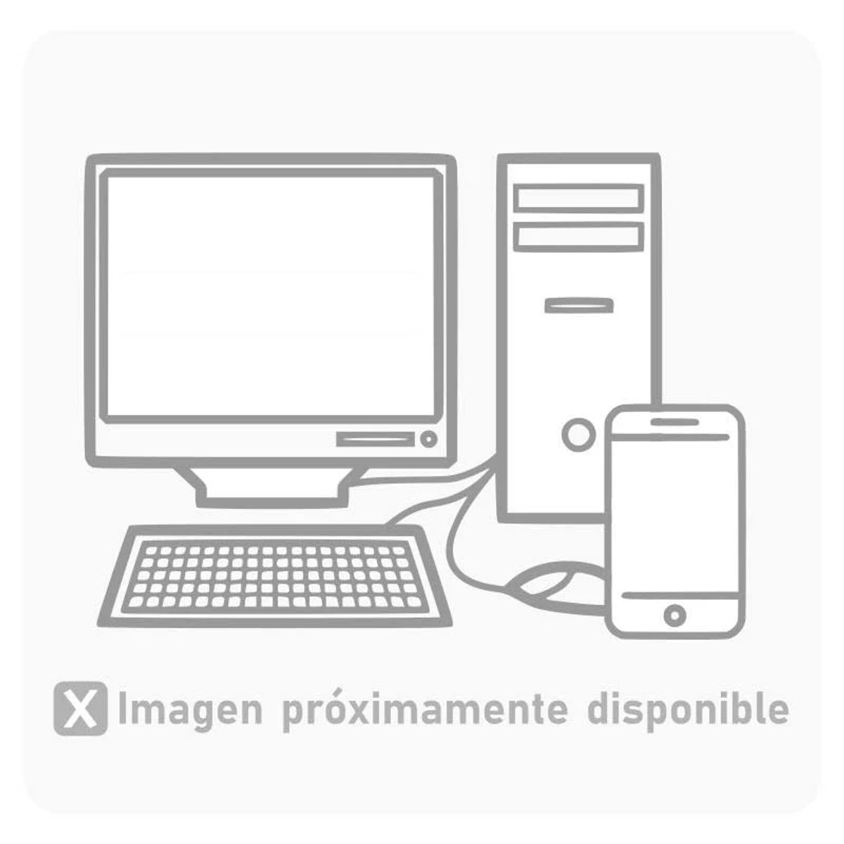 Un monitor de computadora, teclado, torre de computadora y smartphone.