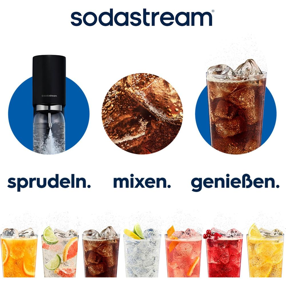 Sodastream: Sprudeln, Mixen, Genießen. Geräte und Getränke.