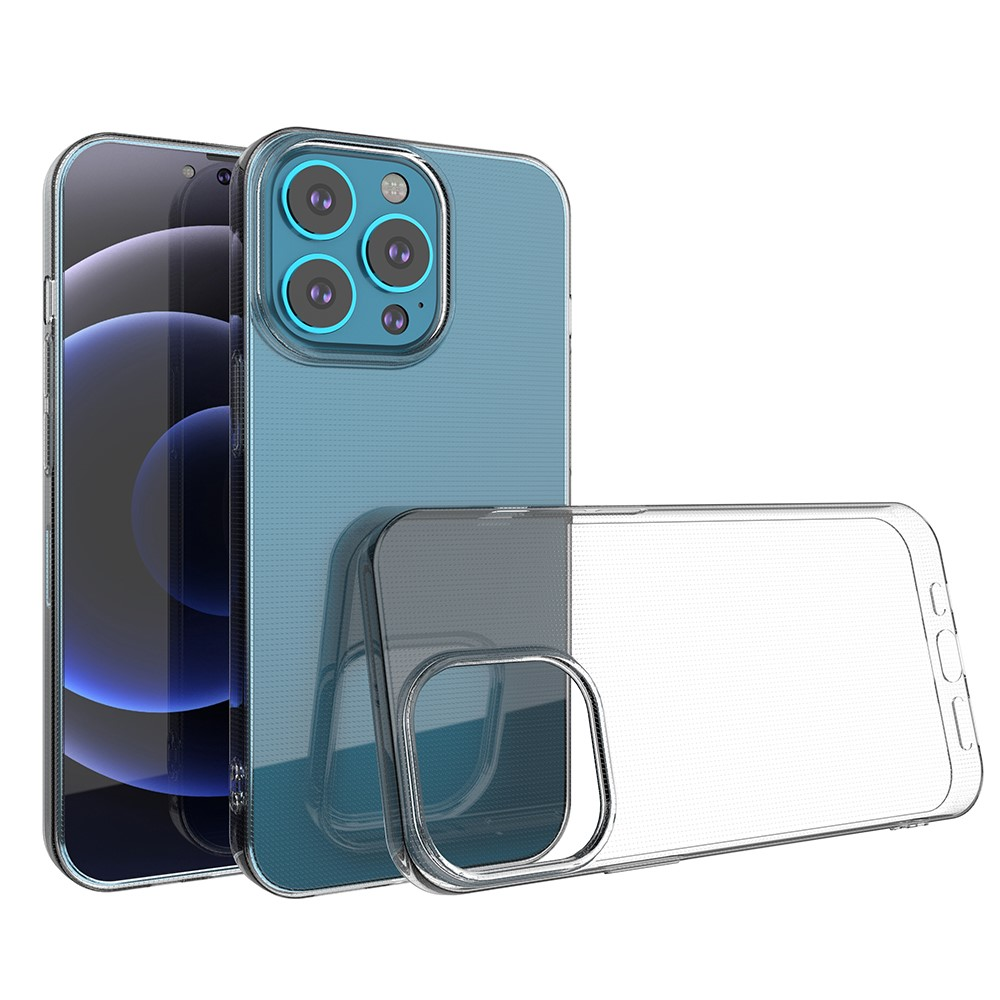 Ein blauer Handy-Case mit vier Kameralinsen und einem transparenten Schutz.