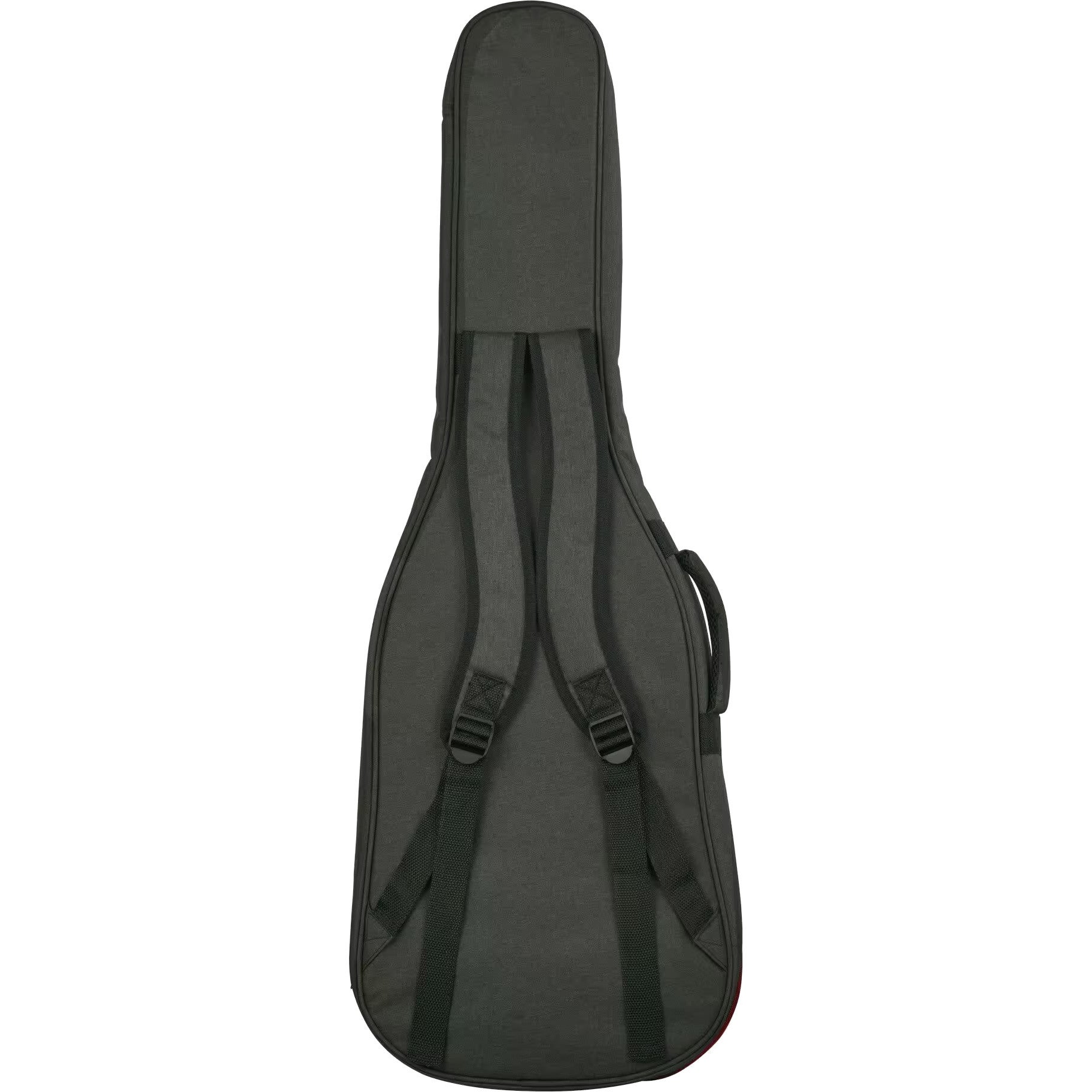 Sırt çantası askılı, saplı siyah gitar kılıfı.